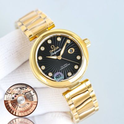Omega Ladymatic Cal. 8520/8521 Movement 34*12MM Gold Bezel Lady Watch